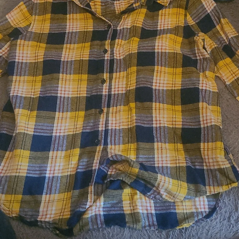 Mens urban outfitters long sleeve checked type pattern country shirt - Picture 2 of 4